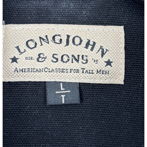 American Tall Canvas Jacket Mens Chore Coat Streetwear Workwear Large LJ&S - Picture 8 of 11